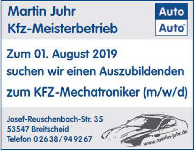 JuhrAusbildung 2019
